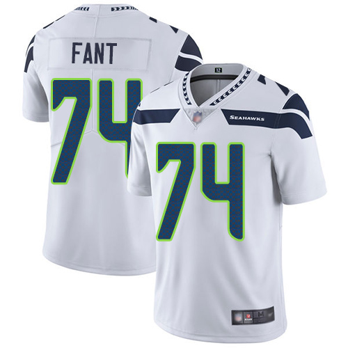 Seattle Seahawks Limited White Men George Fant Road Jersey NFL Football #74 Vapor Untouchable->seattle seahawks->NFL Jersey